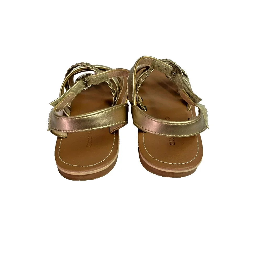 Otter Momo Girls Gold Sandals Size 8 16.1cm